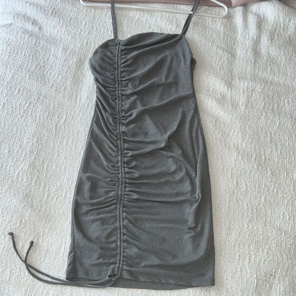 Sexy grey adjustable mini dress - Picture 1 of 6